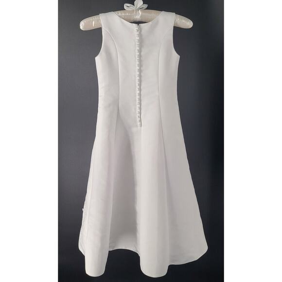 Cinderella embroidered & beaded flower girl party dress white Size 7 wedding - Picture 2 of 10